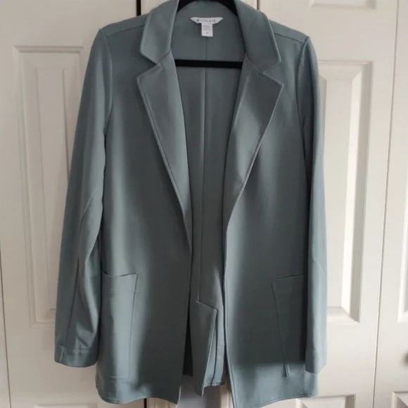 Athleta Eastbound Sage Green Open Front Blazer 10